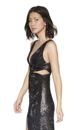 Halston Heritage BZQ161735E Matte-Black-Shiny-Black