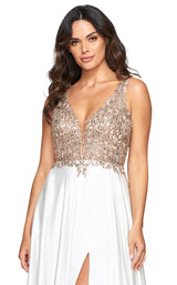 Faviana 10407 Ivory-Gold