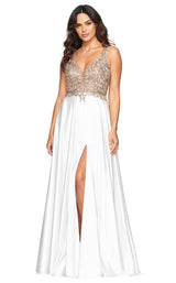 Faviana 10407 Ivory-Gold