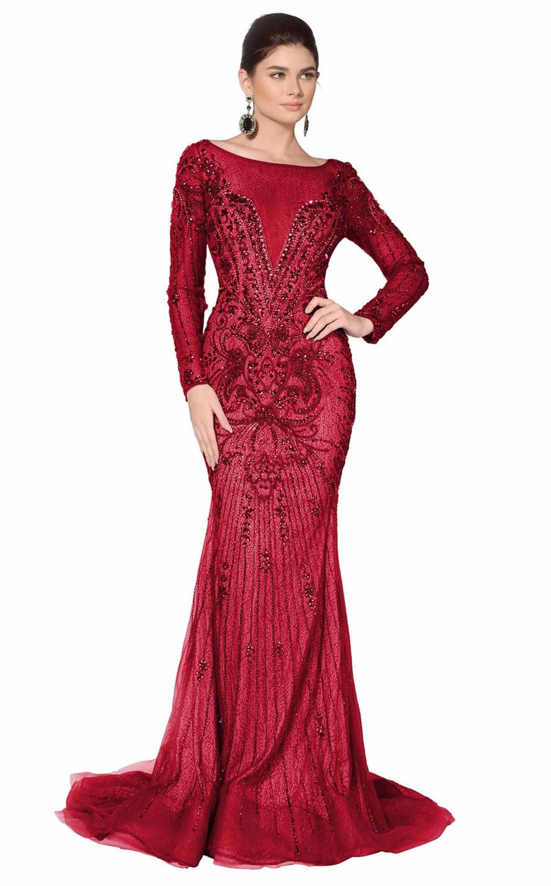 MNM Couture 10593 Burgundy