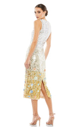 Mac Duggal 10691 Silver Multi