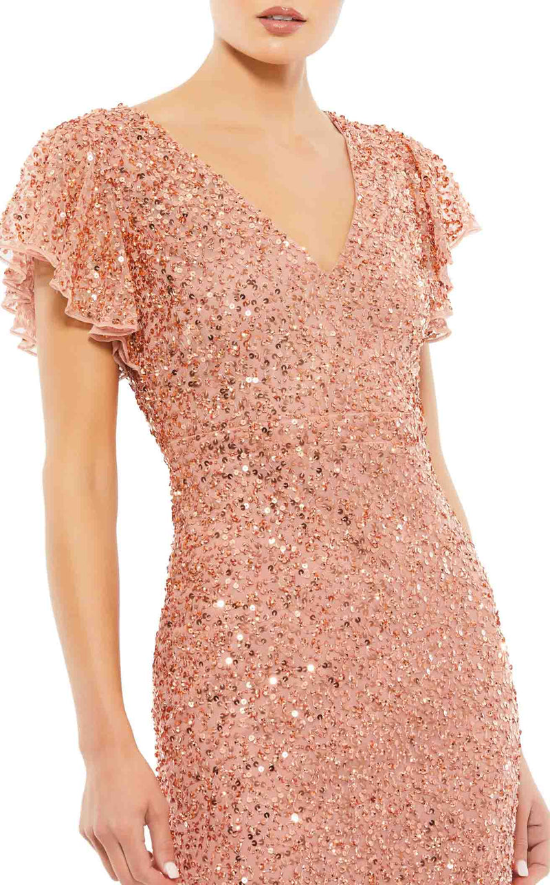 Mac Duggal 10801 Rose Gold