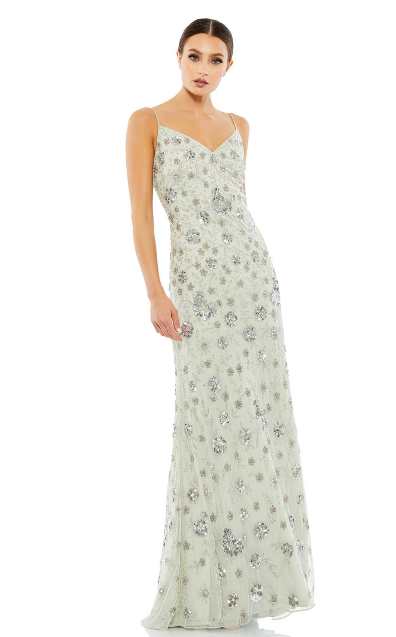 Mac Duggal 10806 Silver