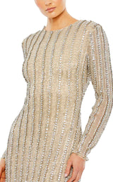 Mac Duggal 10948 Silver/Nude