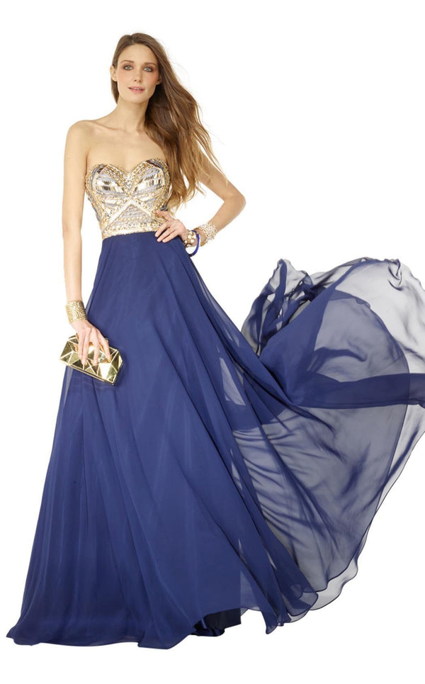Alyce 1095 Navy/Gold
