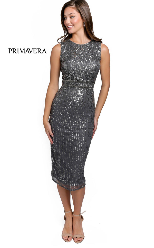 Primavera Couture 11076 Dress Charcoal