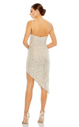 Mac Duggal 11287 Silver/Nude