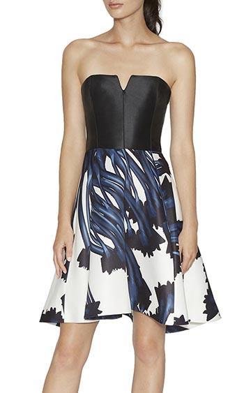 Halston Heritage CZT150522P Ink-Crocus-Print