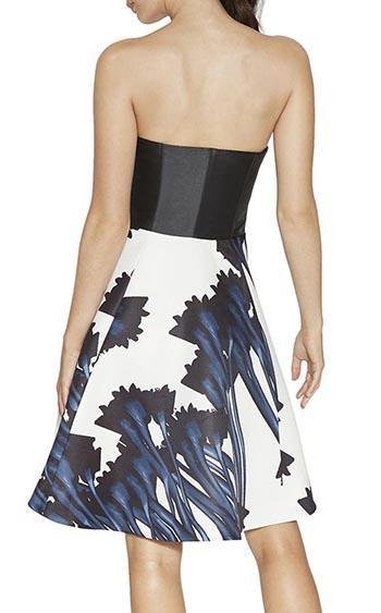 Halston Heritage CZT150522P Ink-Crocus-Print