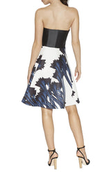 Halston Heritage CZT150522P Ink-Crocus-Print