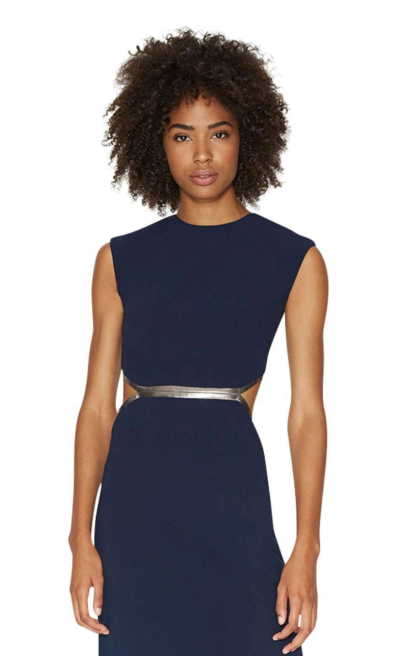 Halston Heritage MEC161757C Dark-Navy-Gunmetal