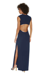 Halston Heritage MEC161757C Dark-Navy-Gunmetal