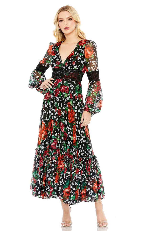 Mac Duggal 11402 Black Multi