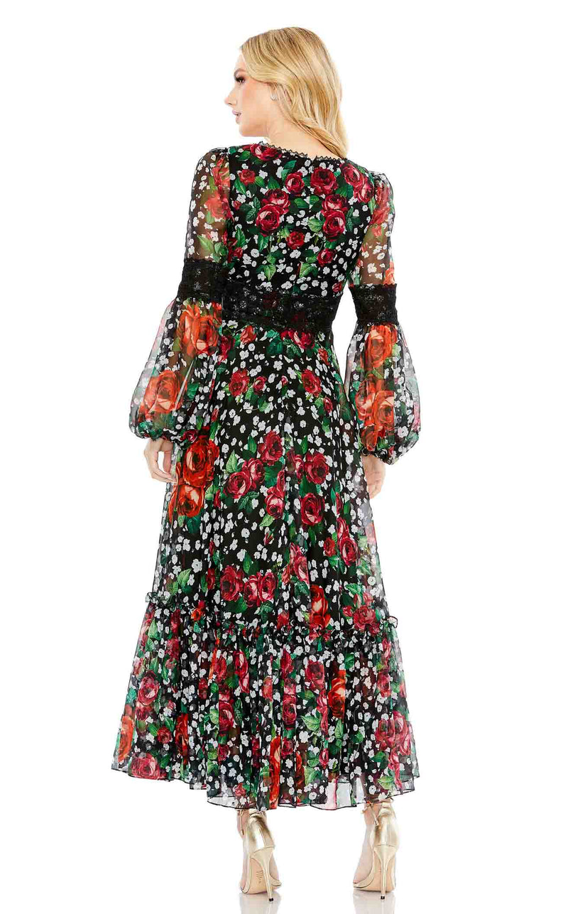 Mac Duggal 11402 Black Multi