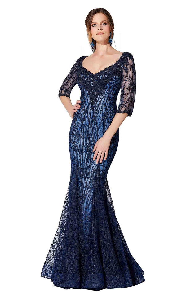 Ivonne D 119D57 Navy-Blue-Periwinkle