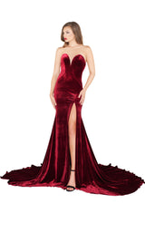 Mac Duggal 12079R Burgundy