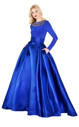 Mac Duggal 12093R Midnight Blue