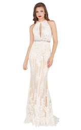 Mac Duggal 12150R Ivory-Nude