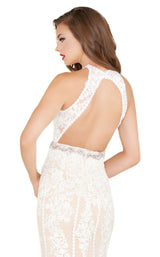 Mac Duggal 12150R Ivory-Nude