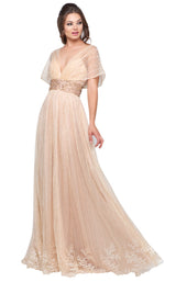 Mac Duggal 12174D Champagne
