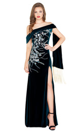 Mac Duggal 12186R Deep Emerald