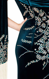 Mac Duggal 12186R Deep Emerald