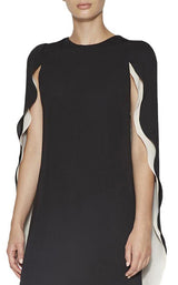 Halston Heritage MGT152012B Black-Champagne