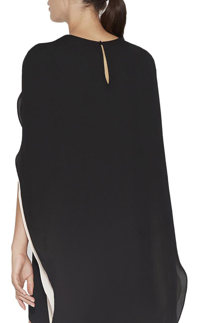 Halston Heritage MGT152012B Black-Champagne