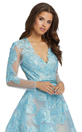 Mac Duggal 12347D Ice Blue
