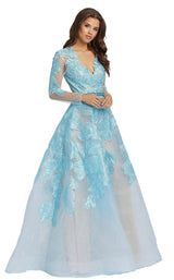 Mac Duggal 12347D Ice Blue