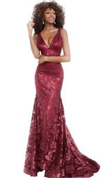Jovani 1237 Burgundy