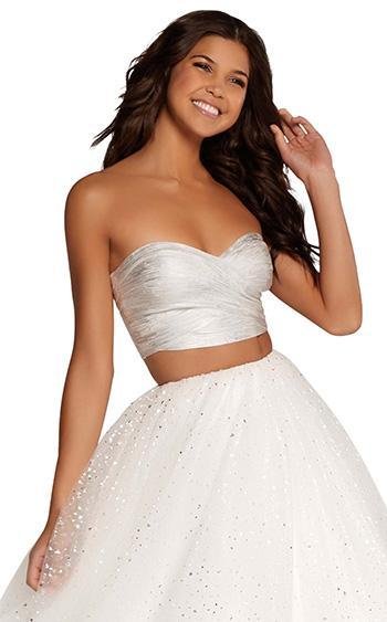 Alyce 124 Silver/White