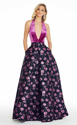 Ashley Lauren 1296 Raspberry-Multi