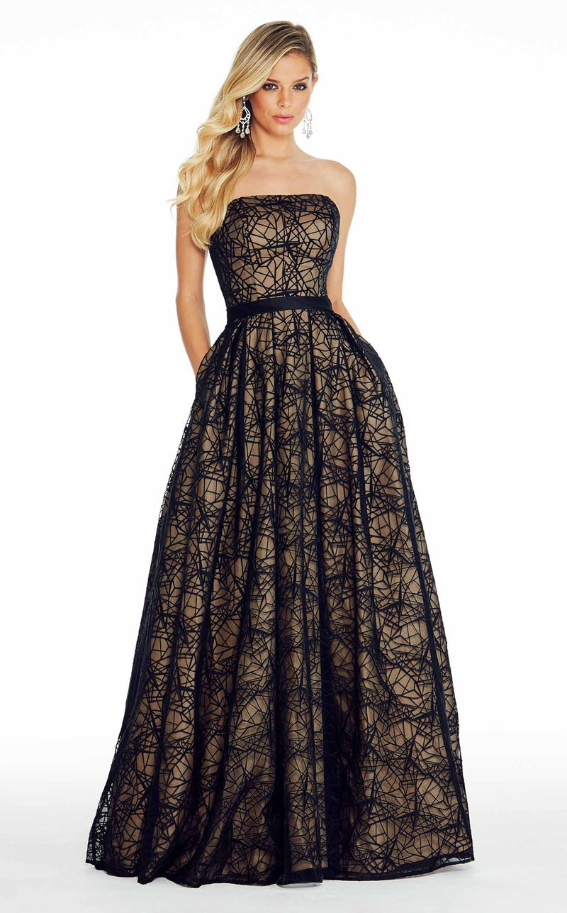 Ashley Lauren 1322 Black-Nude