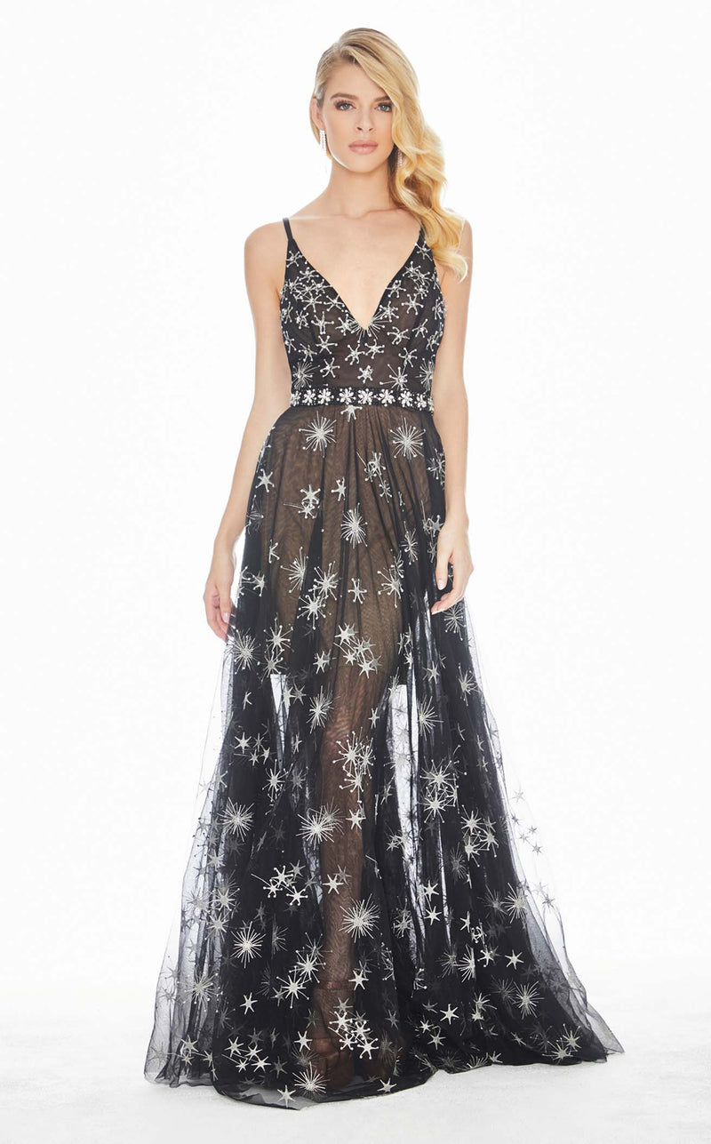 Ashley Lauren 1332 Black Multi