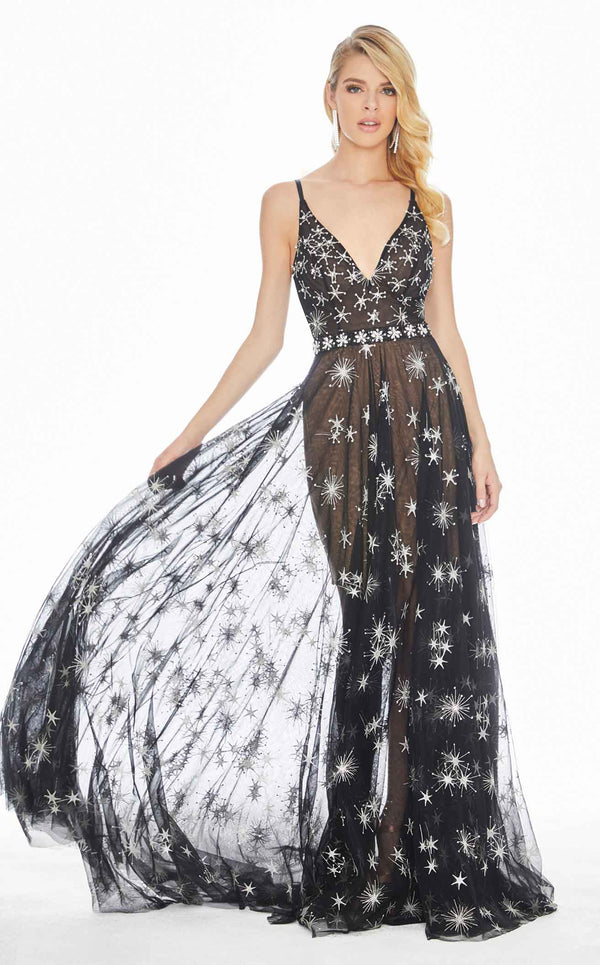 Ashley Lauren 1332 Black Multi