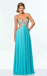 Terani 151P0026 WH Aqua/Nude