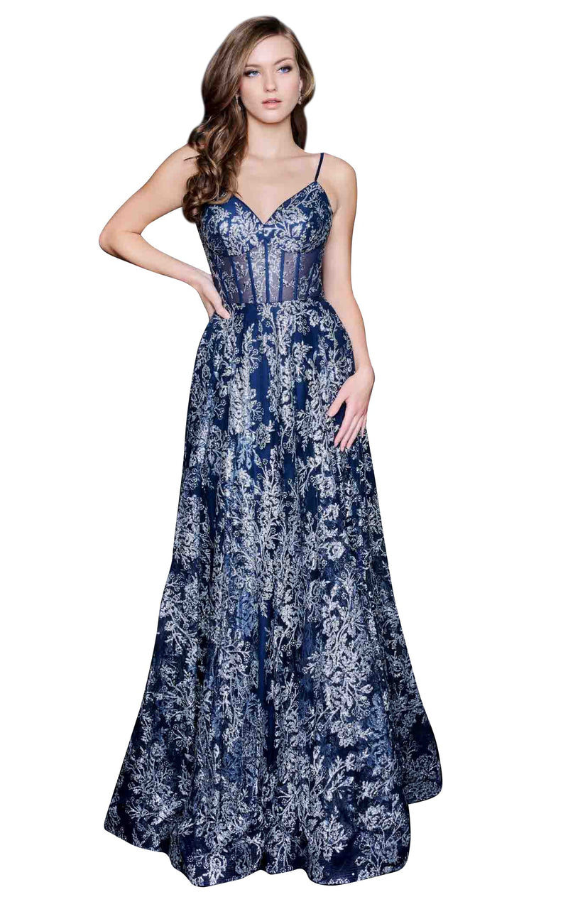 Nina Canacci 1525 Navy/Silver