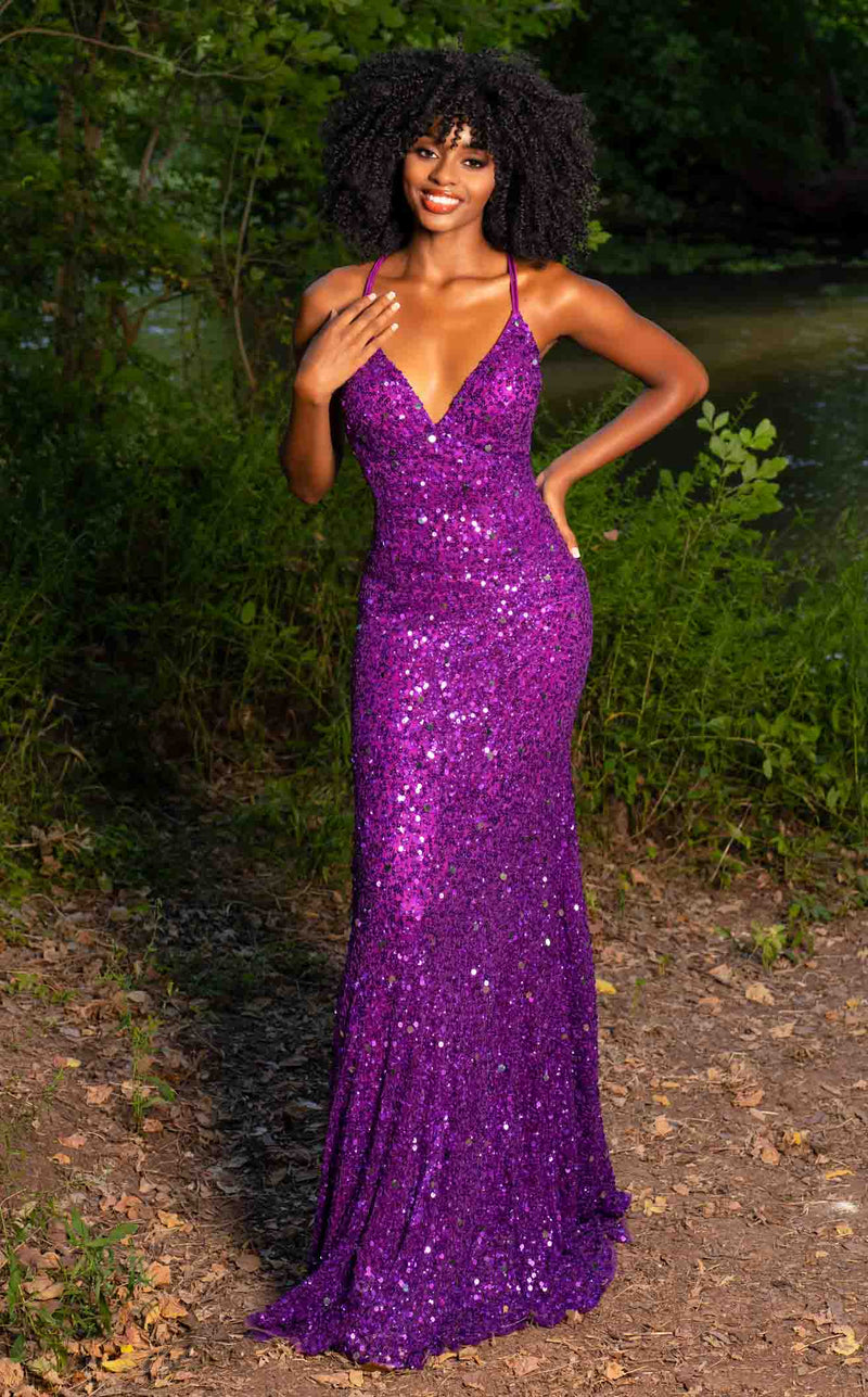 purple couture dress Dancing Queen 4268
