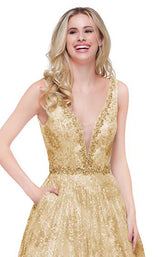 Colors Dress 1614 Gold