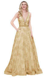 Colors Dress 1614 Gold