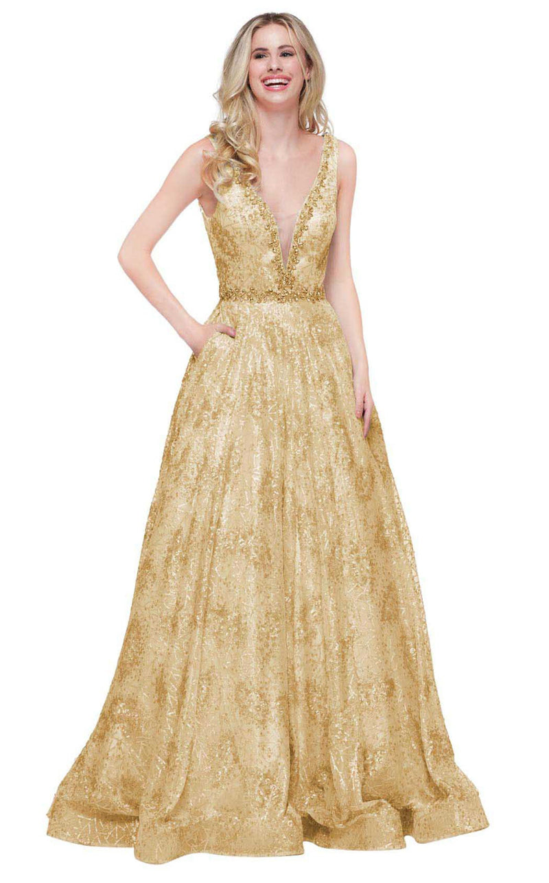 Colors Dress 1614 Gold