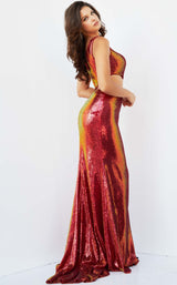 Jovani 22855 Iridescent Red