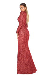 Portia and Scarlett 1702 Long Sleeves Dress