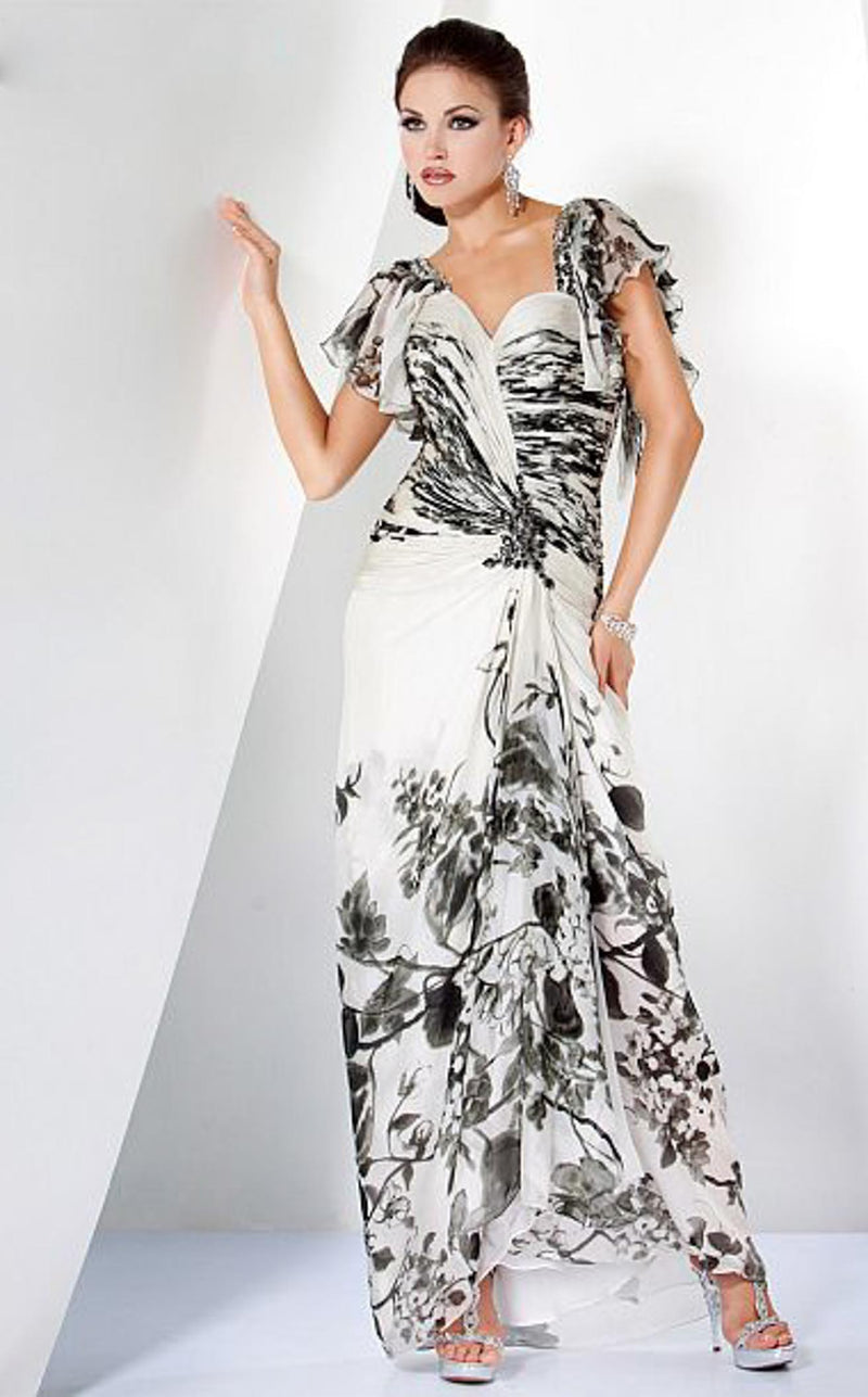 Jovani 17113BG White/Black
