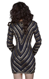 Jovani 1761 Black/Gold