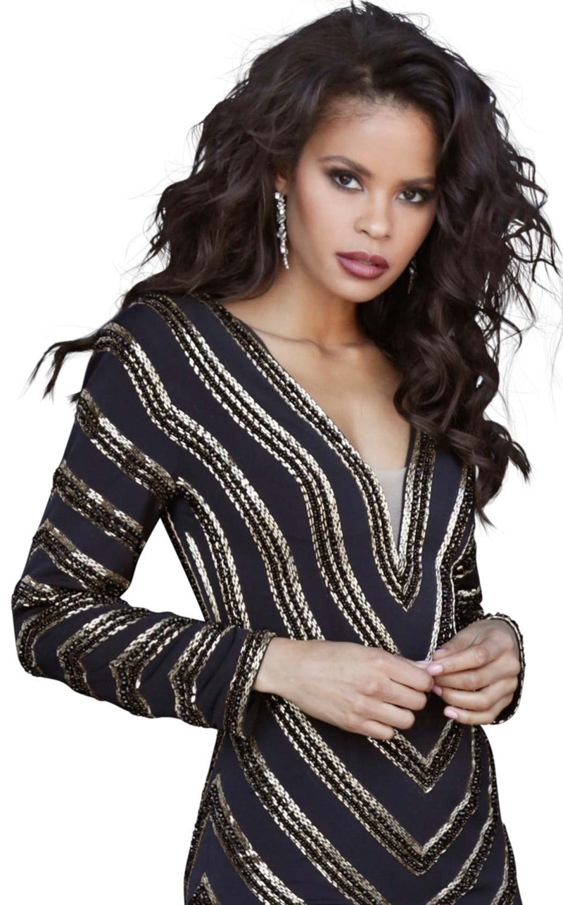 Jovani 1761 Black/Gold