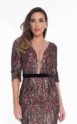 Terani 1821C7012 Wine-Black