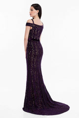 Terani 1823E7342 Plum-Nude