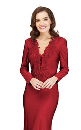 Cecilia Couture 1843 Burgandy